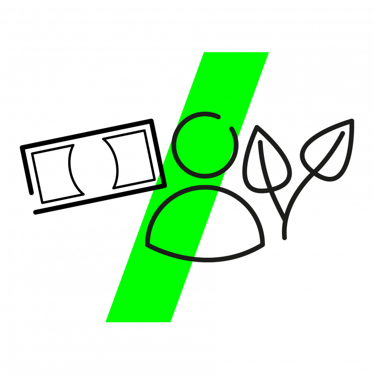 Ikon for de tre bundlinjer